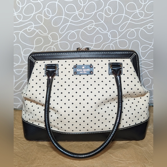 kate spade Handbags - Kate Spade Ashlyn Bell Town Polka Dot Satchel EUC